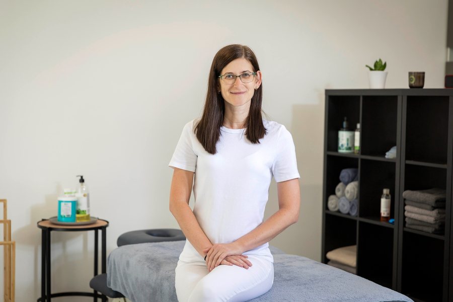 Masszázsszoba hangulatvilágítással